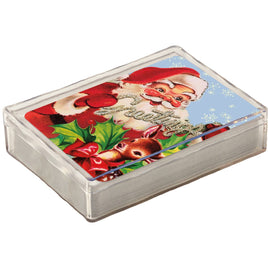 Retro Santa Claus Playing Cards