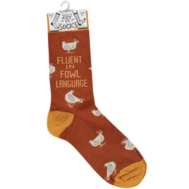 Fluent in Fowl Language Socks