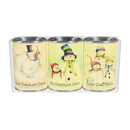 Gift Set of Three Cocoa Tins