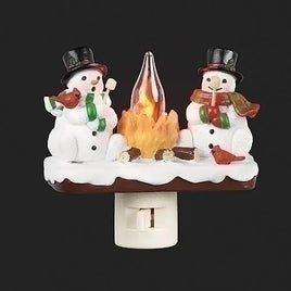 Flickering Snowman Night Light