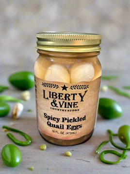 Liberty & Vine Spicy Pickled Quail Eggs