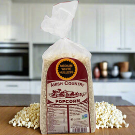 Medium White Hulless Popcorn, 2 lb bag