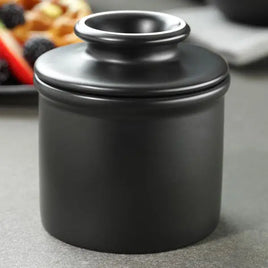 The Original Butter Bell Crock,Black Matte