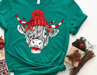 Highland Cow Winter Shirt