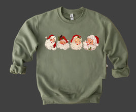 Retro Santa Row Sweatshirt