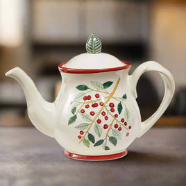 Simply Holly Teapot